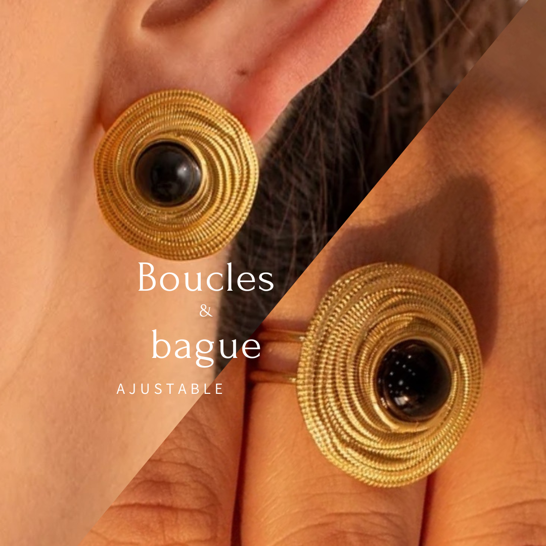 🔖Boucles&Bague Mounata