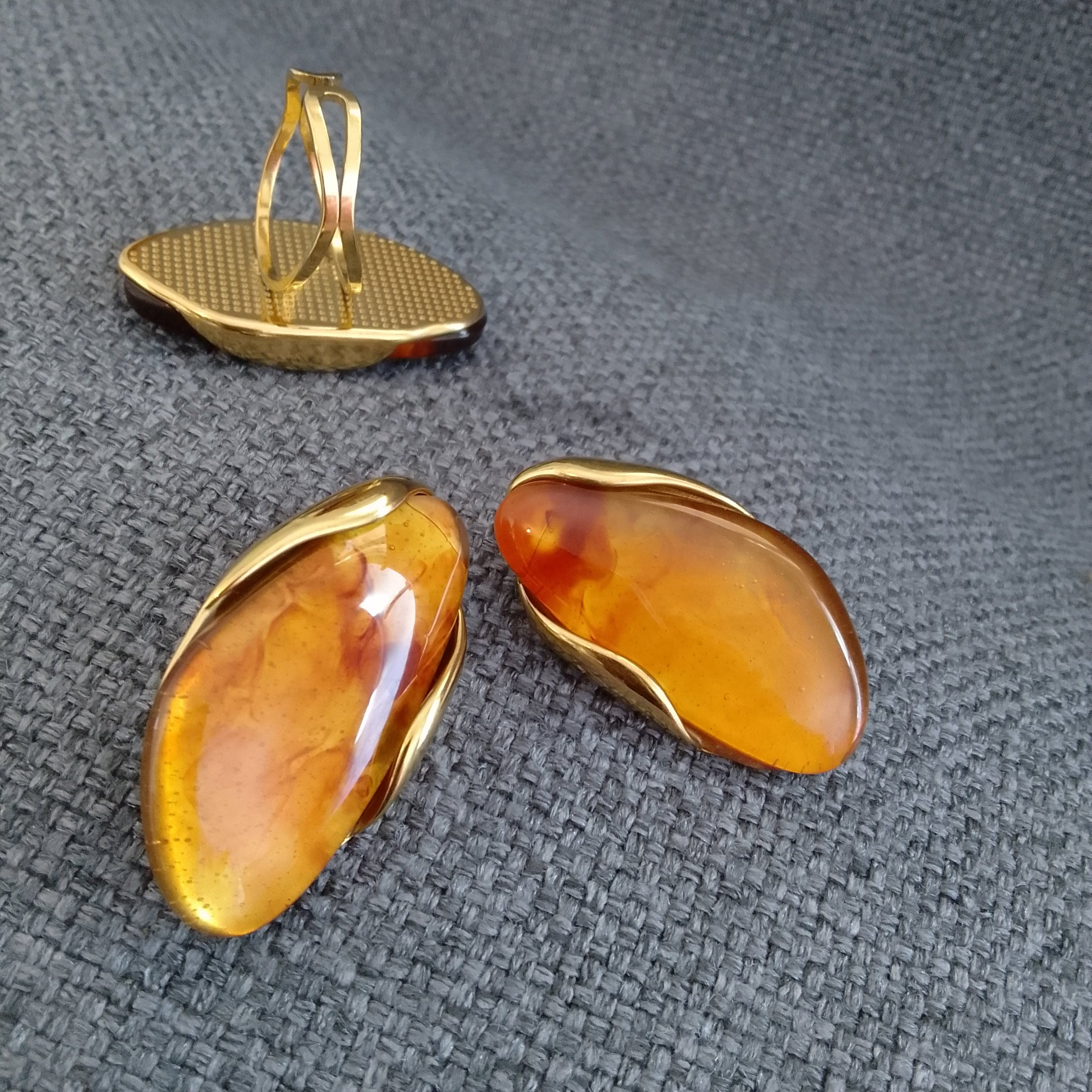 Boucles&Bague Ambre