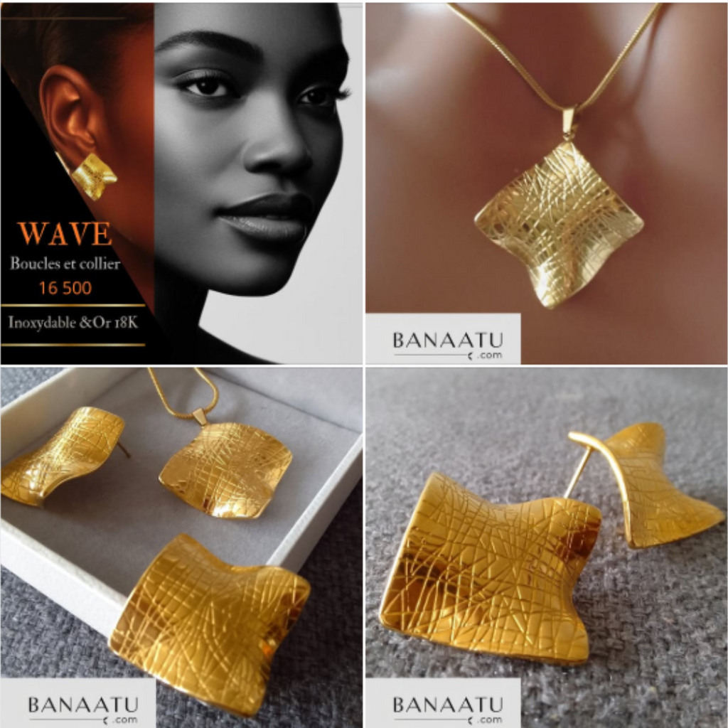 🏆Boucles&Collier Wave