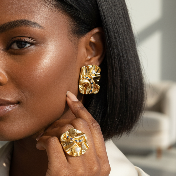 Boucles&Bague Djatou B